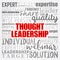 Thought Leadership word cloud, business concept background