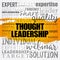 Thought Leadership word cloud, business concept background