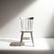 Thought-provoking White Chair In American Tonalism Style