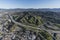 Thousand Oaks and Ventura 101 Freeway Aerial in Southern California