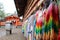 Thousand paper cranes in Fushimi Inari Shrine, Kyoto, Japan