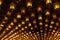 Thousands of lanterns hanging on the ceiling of Buddhist temple Shrine.