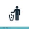 Thrash Can / Recycle Icon Vector Logo Template Illustration Design. Vector EPS 10