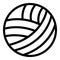Thread sewing ball icon, outline style