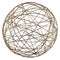 Thread or yarn ball decoration. Sphere logo or icon design. Abstract DIY home decor and accents. Home decorative accessories.