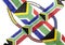 Threaded Beadwork in the Colors of the South African Flag