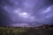 Threatening storm clouds, Pampas,