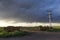 Threatening storm clouds, Pampas,