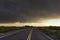 Threatening storm clouds, Pampas,