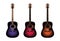 Three acoustic guitars