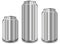 Three aluminum jar