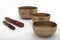 Three Antique Small Tibetan Singing Bowls