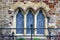 Three arched windows in church