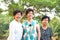 Three Asian senior women