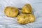 Three backer`s potato`s ready to cook