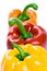 Three bell peppers