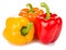 Three bell peppers