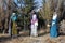 Three Biblical women mannequins