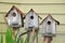 Three birdhouses