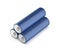 Three blue AA size batteries
