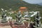 Three bodhisattva sculptures at the Po Lin Monastery, Lantau Island, Hong Kong, China.