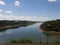 Three Borders river separating Argentina Brazil and Paraguay