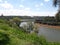 Three Borders river separating Argentina Brazil and Paraguay