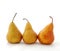 Three Bosc pears