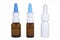 Three bottles nose spray