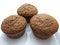 Three bran muffins