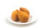 Three Brazlian Chicken Coxinha in the dish