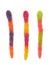 Three Bright jelly worms candy