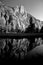 Three Brothers reflection in Merced, Yosemite Valley