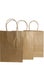 Three brown paper gift bags