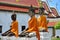 Three Buddha Brother at Wat Phra Borommathat Chaiya Temple