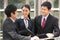 Three Business Colleagues Outside Office