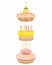 Three cakes