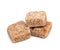 Three cane sugar cubes