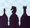 three chess pieces game