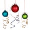 Three Christmas ornaments