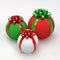 Three Christmas Spherical Gift Boxes