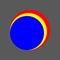 Three circle color logos icon