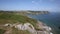 Three Cliffs Bay Gower Peninsula Wales uk PAN from West
