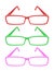 Three color glasses