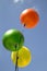 Three colorful Ballons