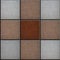 Three Colors Brick Pavers. Seamless Texture.