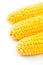 Three corns isolated on white