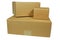 Three Corrugated Shipping Boxes (with clipping path)