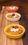 Three Creme Brulee Desserts