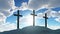 Three cross on Calvary hill